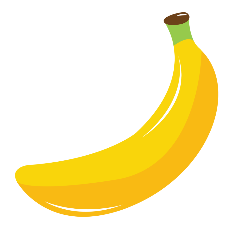 a yellow banana graphic
